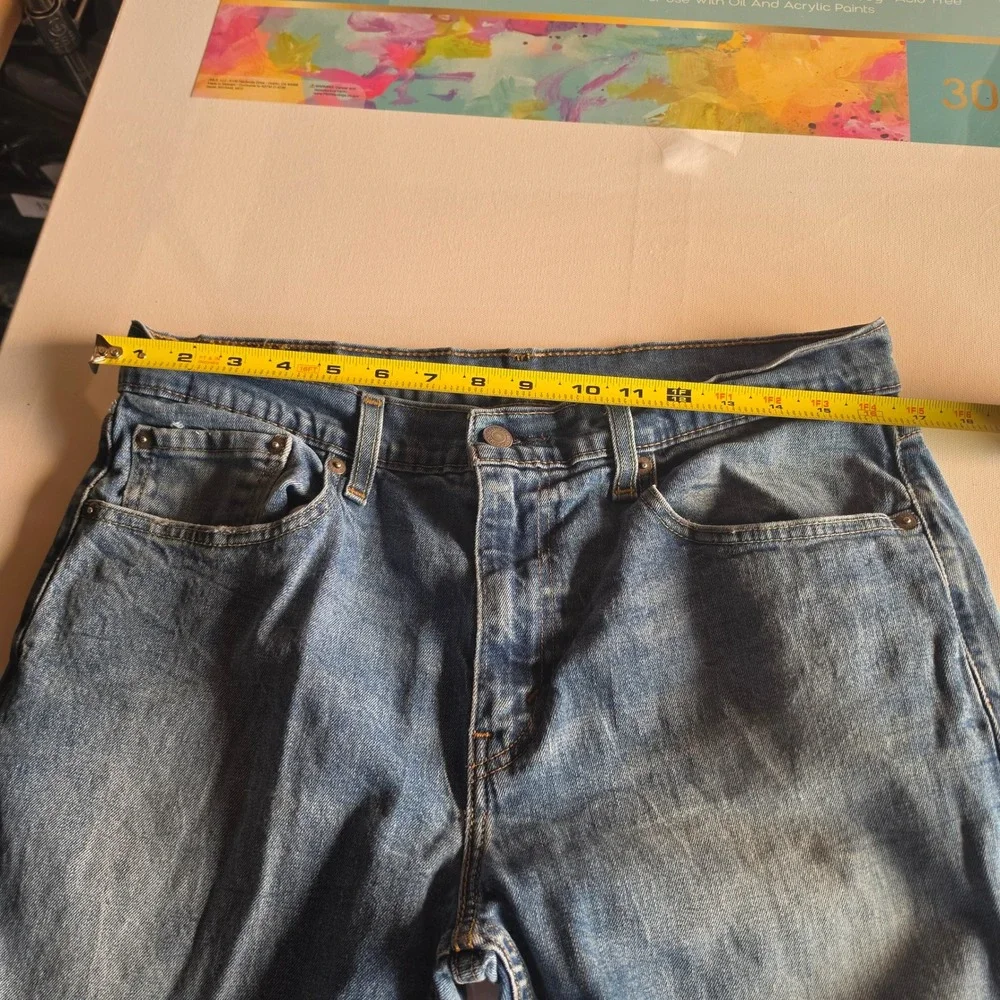 Levis 502 Regular Taper Mens Blue Jeans 32x30 Medium Wash Denim 29507-0003